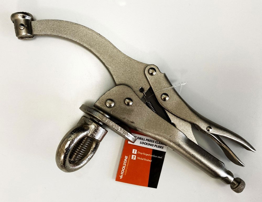 LOCKING PLIERS DRILL PRESS CLAMP 9 - TOOLZONE KDPWR178 thumbnail 2