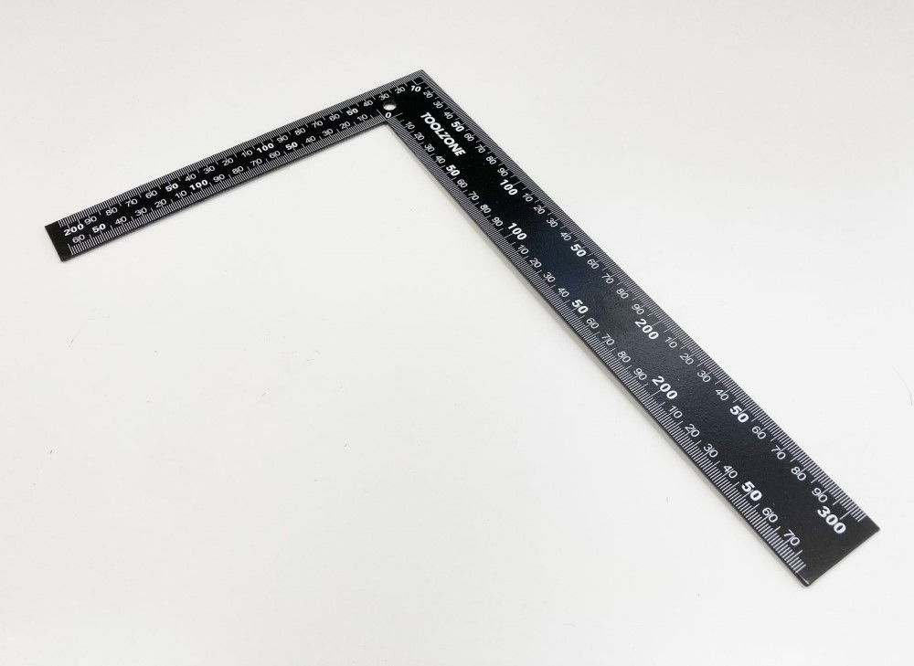 RAFTER SQUARE 12 x 8 BLACK COATED STEEL - TOOLZONE KDPWW001 thumbnail 2