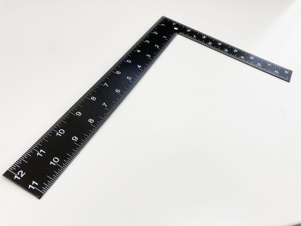 RAFTER SQUARE 12 x 8 BLACK COATED STEEL - TOOLZONE KDPWW001 thumbnail 3