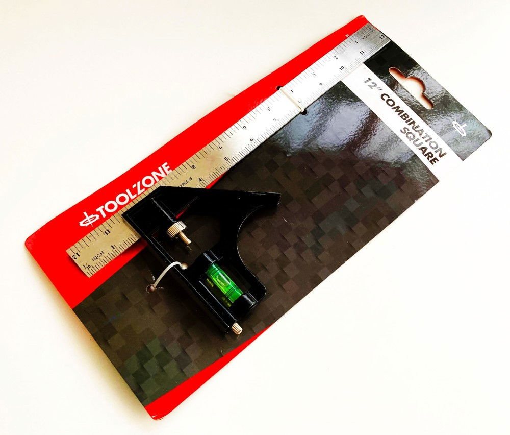 COMBINATION SQUARE 12 METRIC AND IMPERIAL - TOOLZONE KDPWW016 thumbnail 3
