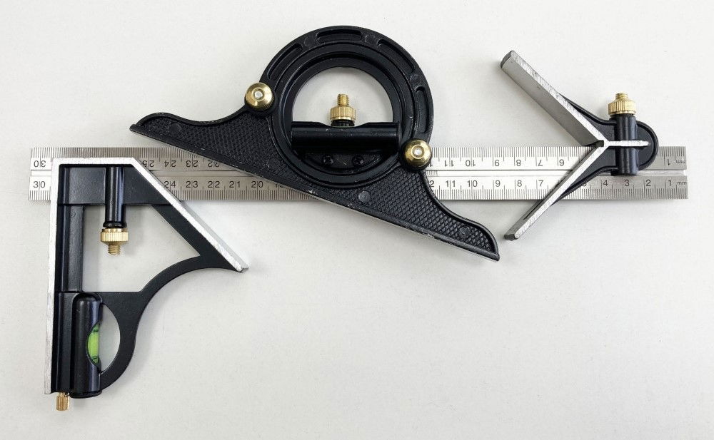 COMBINATION SQUARE 12 WITH PROTRACTOR METRIC AND IMPERIAL - TOOLZONE KDPWW017 thumbnail 5