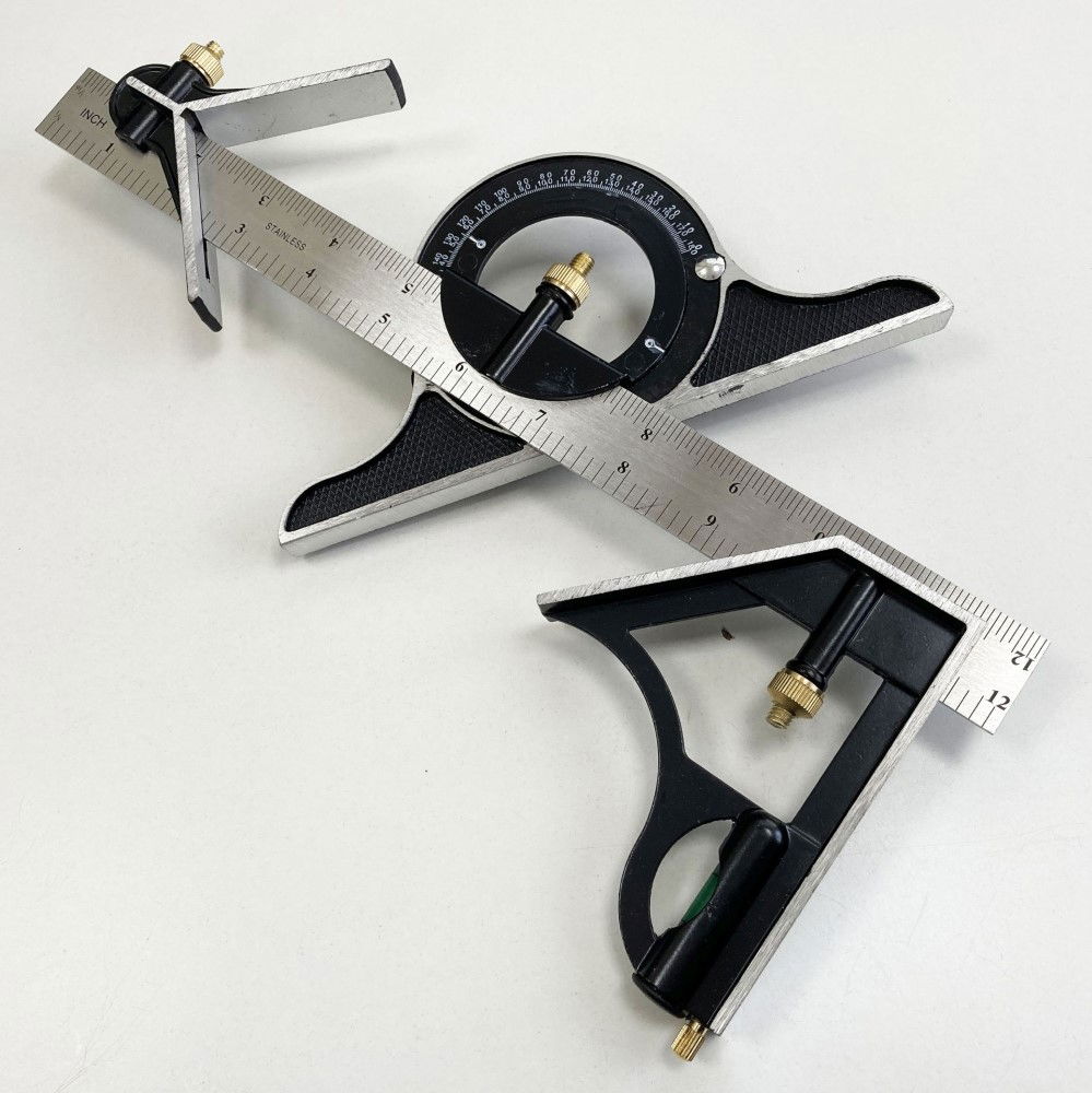COMBINATION SQUARE 12 WITH PROTRACTOR METRIC AND IMPERIAL - TOOLZONE KDPWW017 thumbnail 6