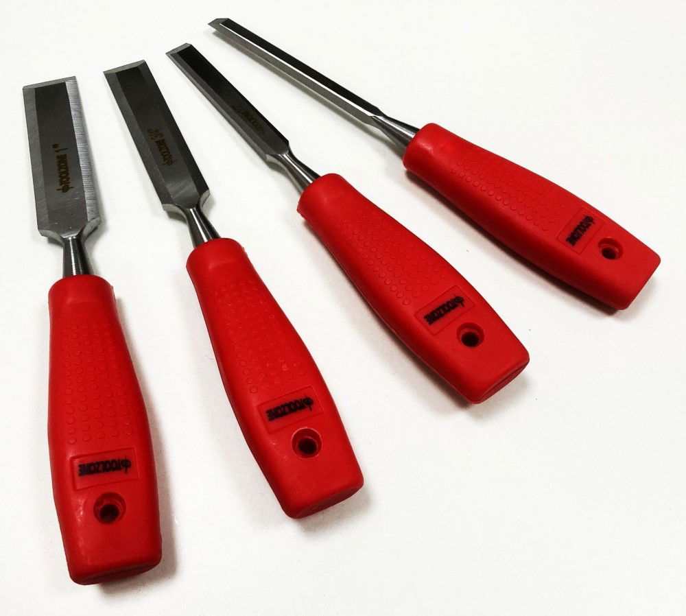 CHISEL SET PLASTIC HANDLE 4PC 1/4, 1/2, 3/4, 1 - TOOLZONE KDPWW040 thumbnail 4