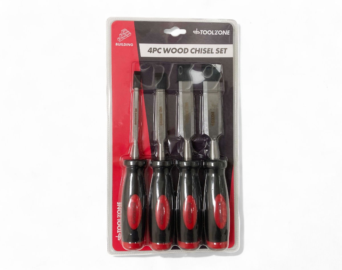 CHISEL SET SOFT GRIP HANDLE 4PC 1/4, 1/2, 3/4, 1 - TOOLZONE KDPWW041 thumbnail 5