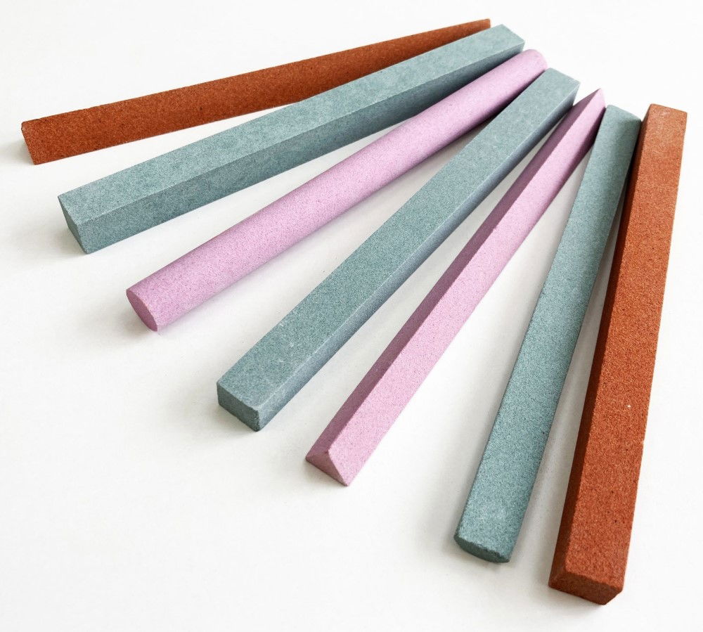 SHARPENING STONE SET 7PC 6 180 AND 240 GRIT MIXED SHAPES - TOOLZONE KDPWW068 thumbnail 5