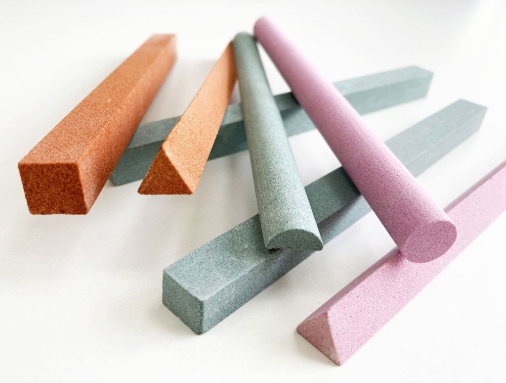 SHARPENING STONE SET 7PC 6 180 AND 240 GRIT MIXED SHAPES - TOOLZONE KDPWW068 thumbnail 6
