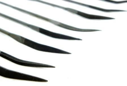 NEEDLE FILE SET RIFFLER 10PC 140mm VARIOUS SHAPES WITH POUCH - TOOLZONE KDPWW085 thumbnail 2