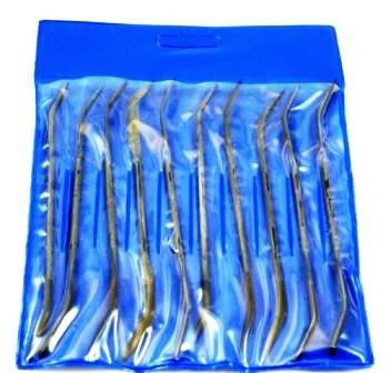 NEEDLE FILE SET RIFFLER 10PC 140mm VARIOUS SHAPES WITH POUCH - TOOLZONE KDPWW085 thumbnail 4