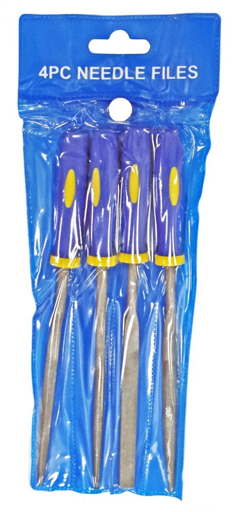WARDING FILE SET 4PC 6 HIGH CARBON STEEL VARIOUS SHAPES WITH POUCH - TOOLZONE KDPWW086 thumbnail 4