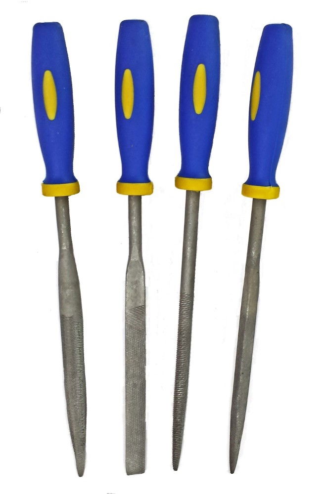WARDING FILE SET 4PC 6 HIGH CARBON STEEL VARIOUS SHAPES WITH POUCH - TOOLZONE KDPWW086 thumbnail 5