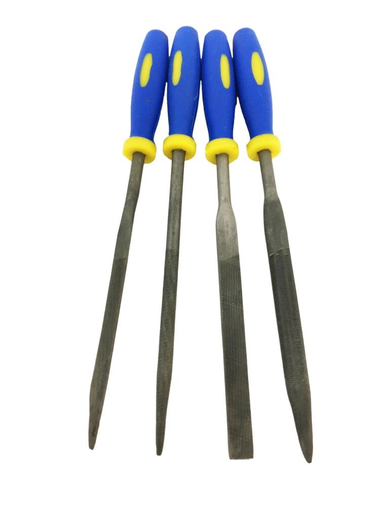 WARDING FILE SET 4PC 6 HIGH CARBON STEEL VARIOUS SHAPES WITH POUCH - TOOLZONE KDPWW086 thumbnail 7