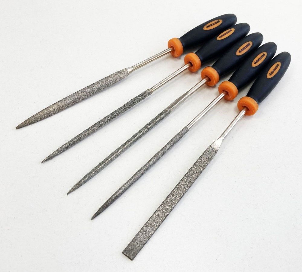 DIAMOND FILE SET 5PC 85mm BLADE VARIOUS SHAPES - TOOLZONE KDPWW096 thumbnail 6