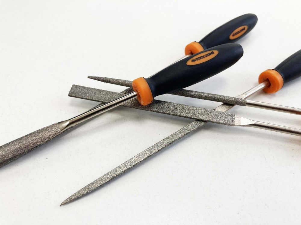 DIAMOND FILE SET 5PC 85mm BLADE VARIOUS SHAPES - TOOLZONE KDPWW096 thumbnail 8