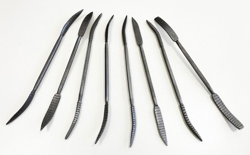 RIFFLER WOOD RASP SET 8PC 8 DOUBLE ENDED VARIOUS SHAPES WITH POUCH - TOOLZONE KDPWW098 thumbnail 4
