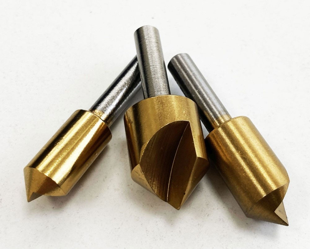 HSS TITANIUM COUNTERSINK SET 3PC 10mm 12mm 16mm 1/4 SHANK - TOOLZONE KDPWW118 thumbnail 4