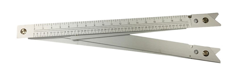 FOLDING ALUMINIUM SQUARE 24 DUAL MARKED METRIC IMPERIAL - TOOLZONE KDPWW152 thumbnail 2