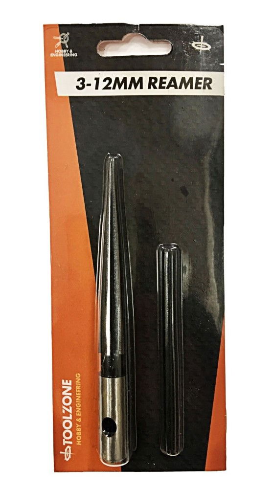 TAPERED REAMER 3-12mm BEARING STEEL 125mm LENGTH - TOOLZONE KDPWW190 thumbnail 3