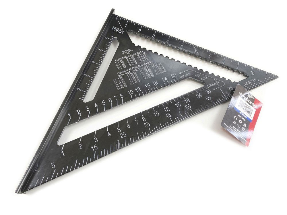 ROOFERS SQUARE ALUMINIUM 12 BLACK - TOOLZONE KDPWW206 thumbnail 3