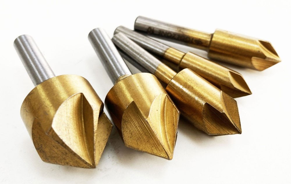COUNTERSINK SET 5PC 8-19mm CARBON STEEL TITANIUM COATED - TOOLZONE KDPWW208 thumbnail 4