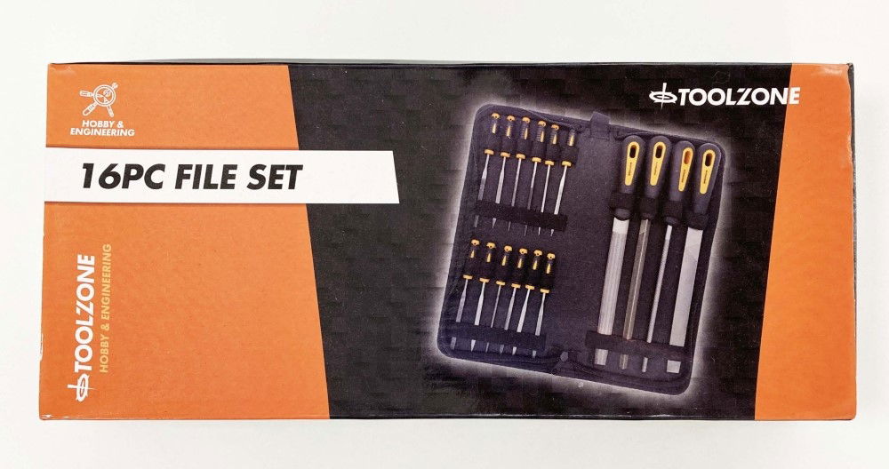 FILE SET 16PC WITH CARRY CASE 200mm AND 100mm BEARING STEEL FILES - TOOLZONE KDPWW216 thumbnail 2