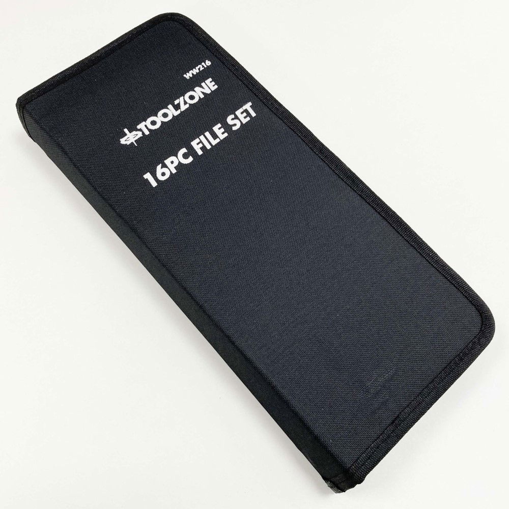 FILE SET 16PC WITH CARRY CASE 200mm AND 100mm BEARING STEEL FILES - TOOLZONE KDPWW216 thumbnail 4