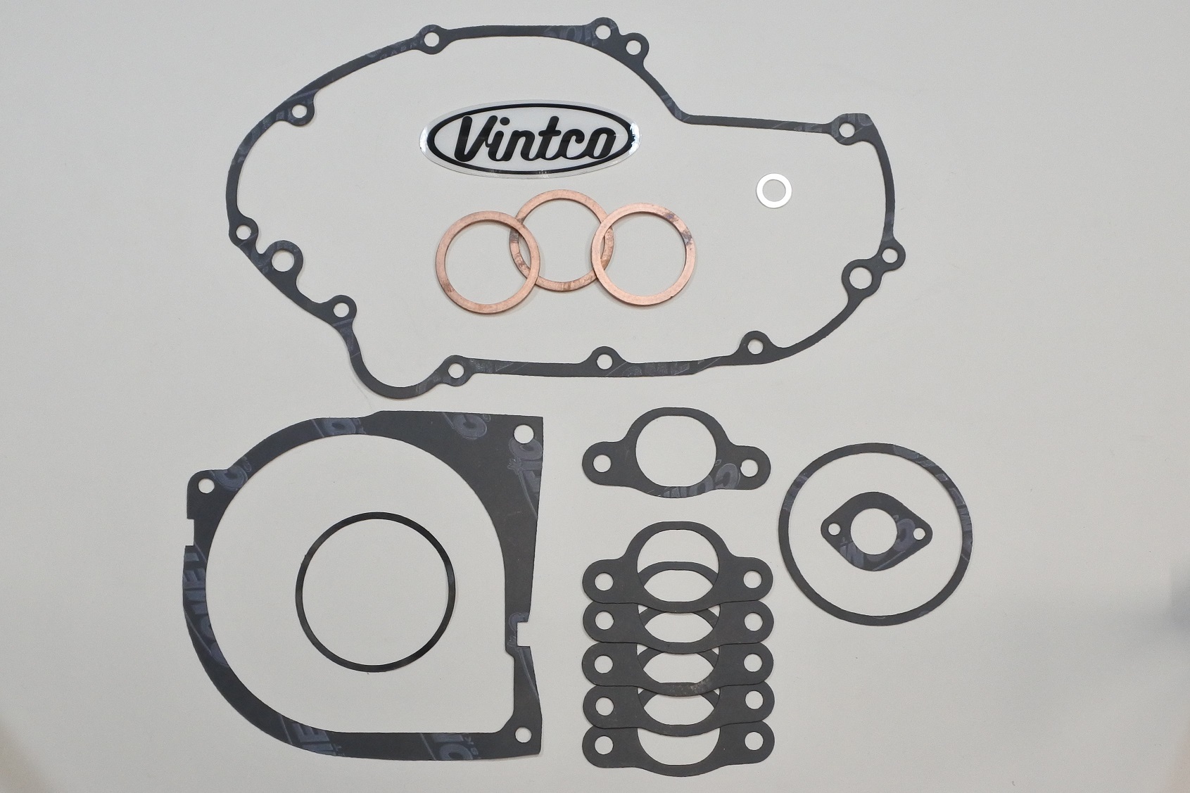 ENGINE GASKET KIT 69-72 KAWASAKI H1 500 VINTCO KEG010 thumbnail 2