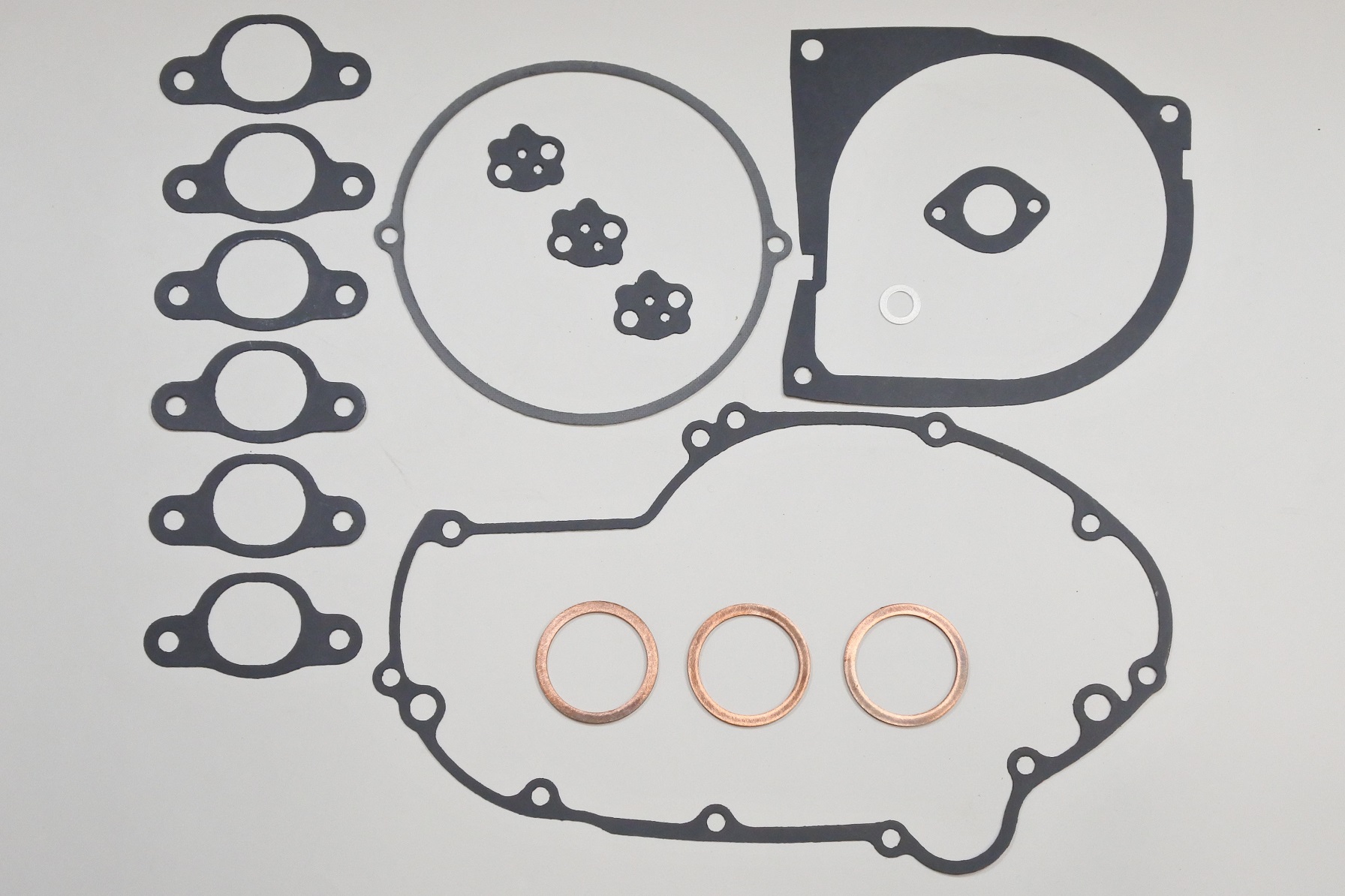 ENGINE GASKET KIT 74-76 KAWASAKI H1 KH 500 VINTCO KEG012 image 1