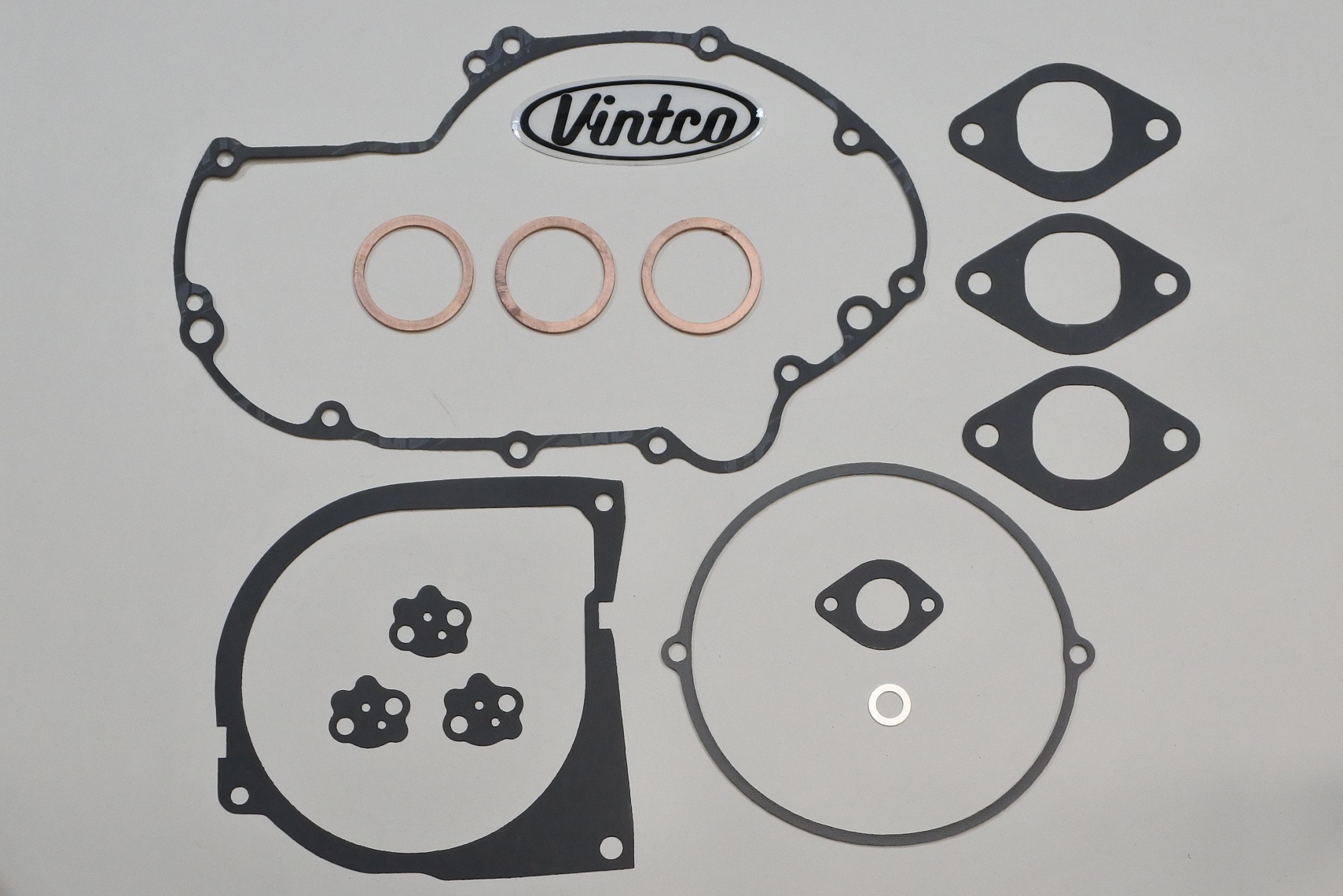 ENGINE GASKET KIT 74-75 KAWASAKI H2 750 VINTCO KEG014 image 1