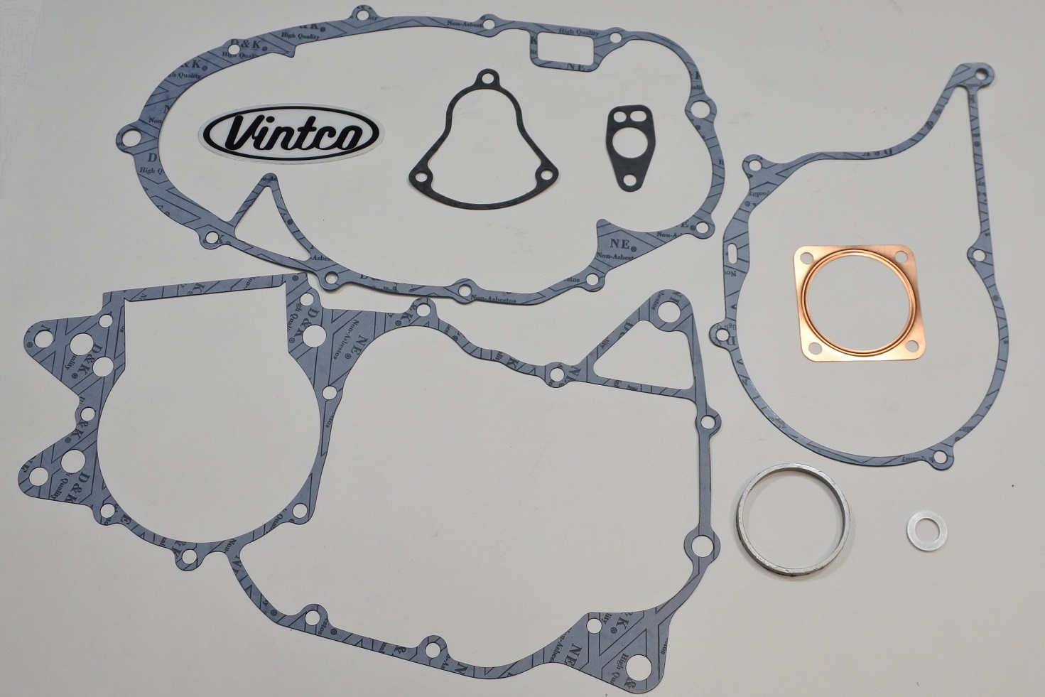 ENGINE GASKET KIT 74-76 HONDA MT 250 VINTCO KEG029 thumbnail 2
