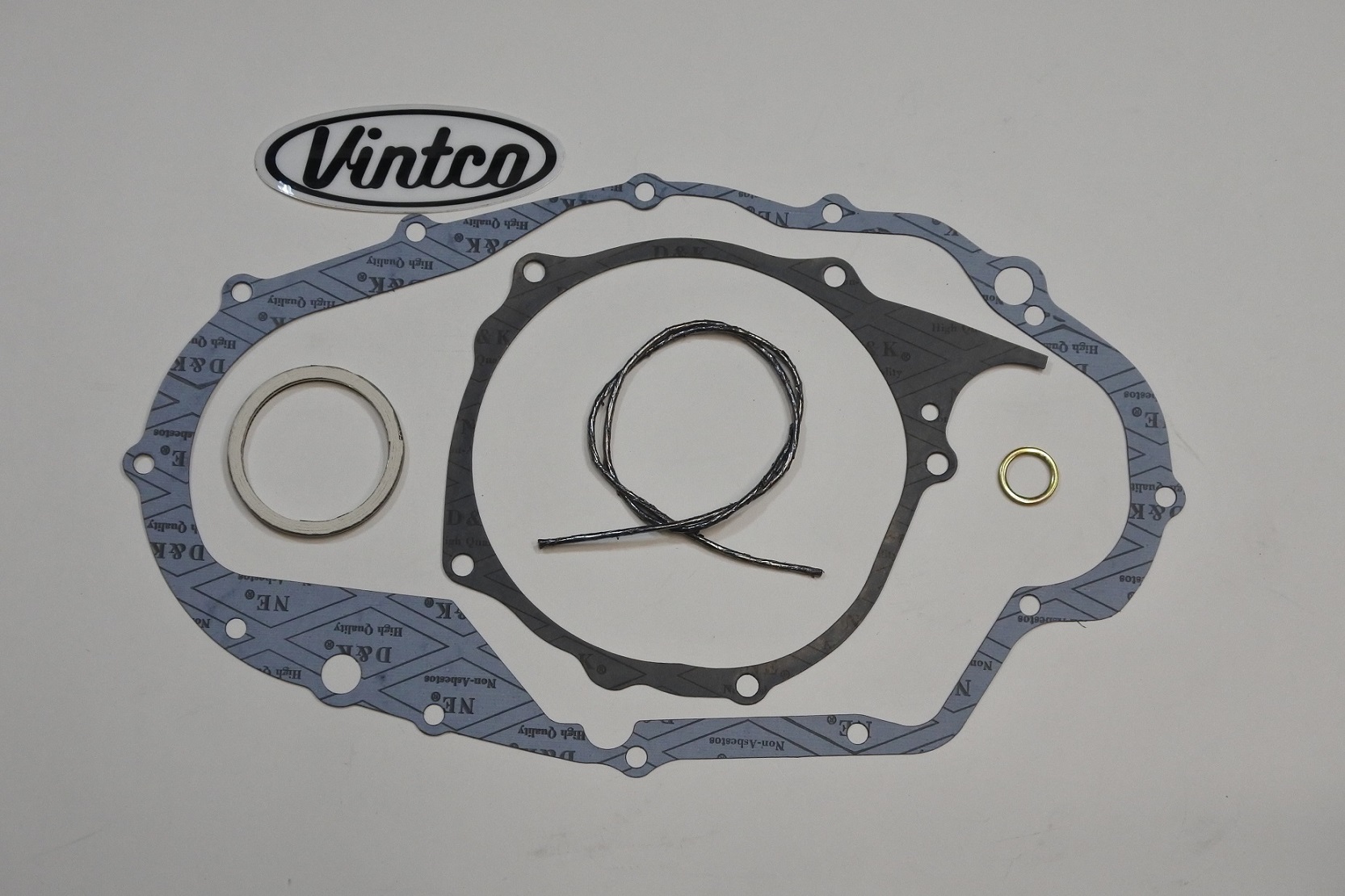 ENGINE GASKET KIT 75-76 YAMAHA YZ IT MX 250 400 VINTCO KEG038 thumbnail 2