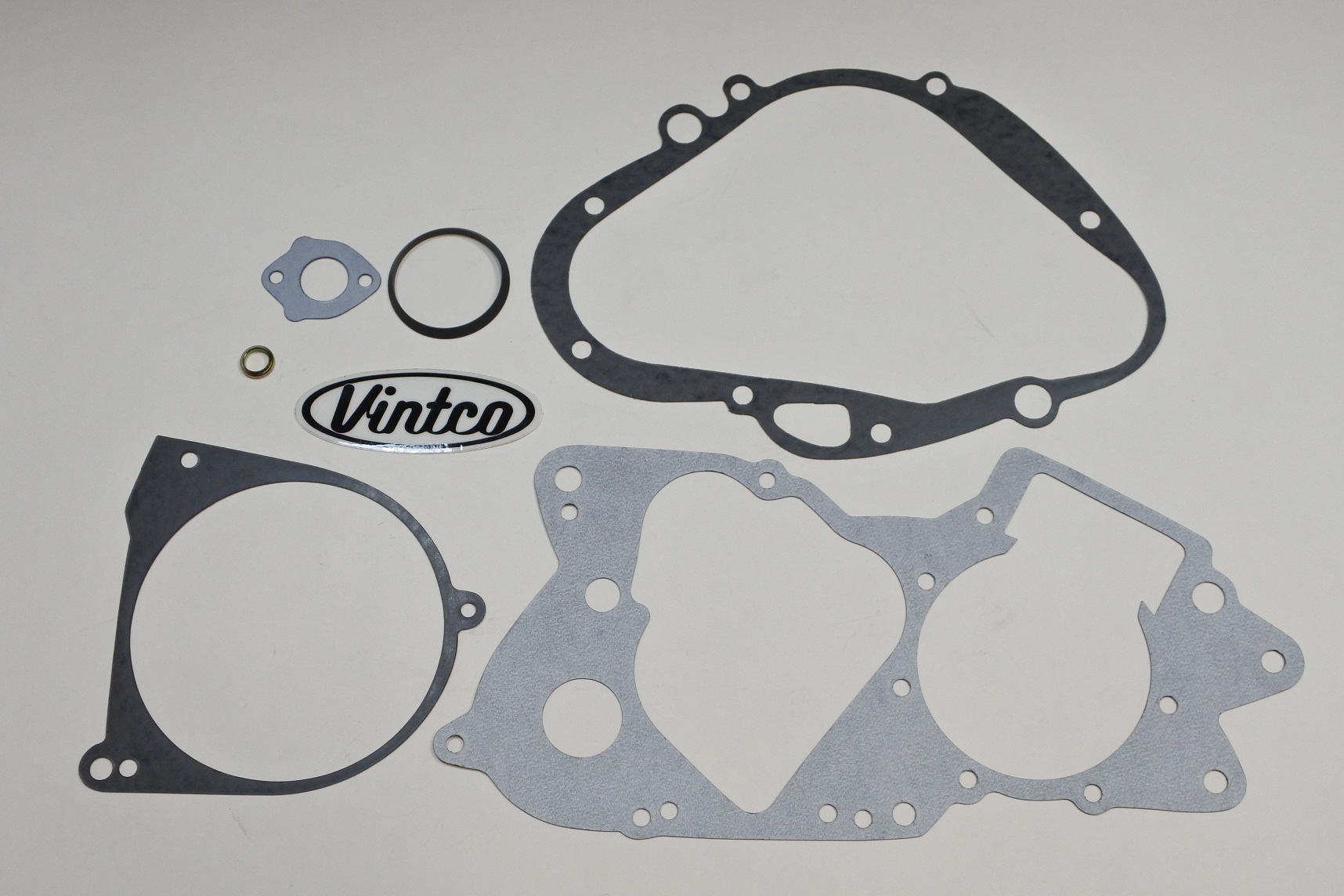 ENGINE GASKET KIT 71-77 SUZUKI RV RM TM TC TS 100 125 VINTCO KEG050 image 1