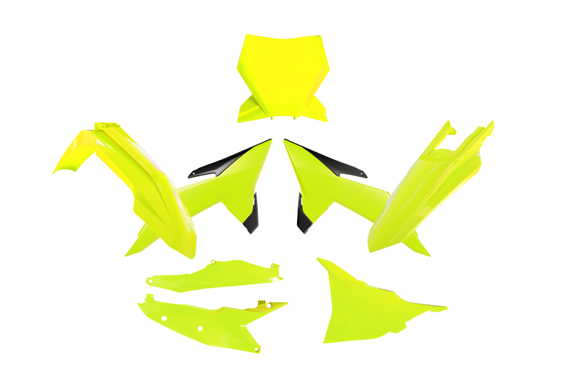 PLASTIC KIT 6PCS KTM SX SXF XC XC-F 2025, R-TECH R-KITKTM-GF0-025 NEON YELLOW image 1