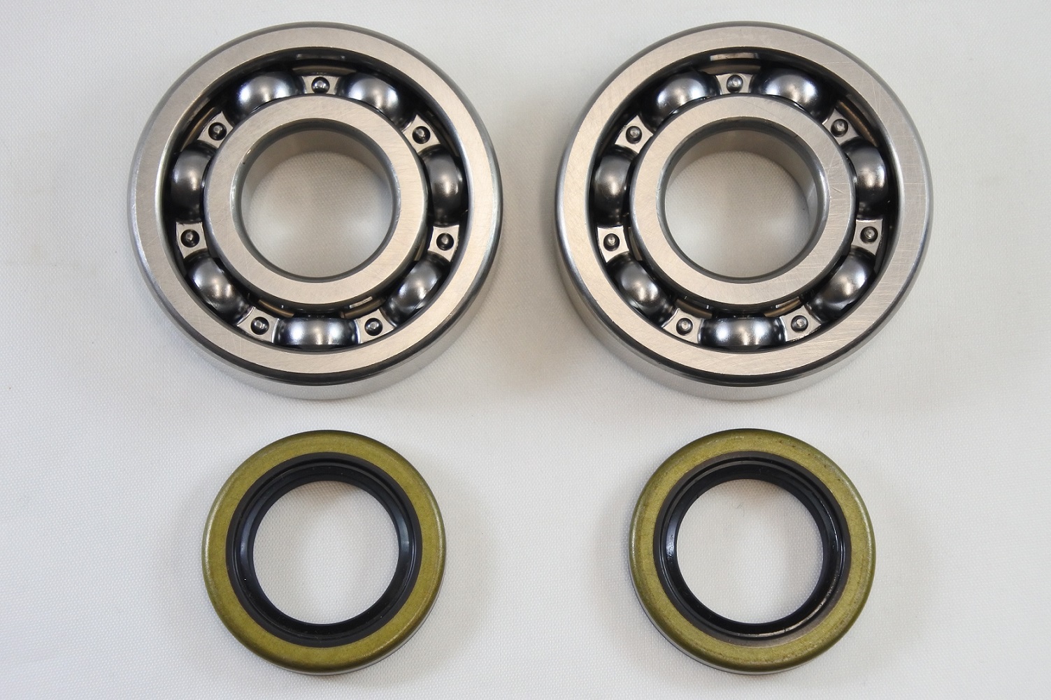 MAIN BEARING AND SEAL KIT 80-89 KAWASAKI KDX KX 125 175 200 VINTCO KMB009 image 1