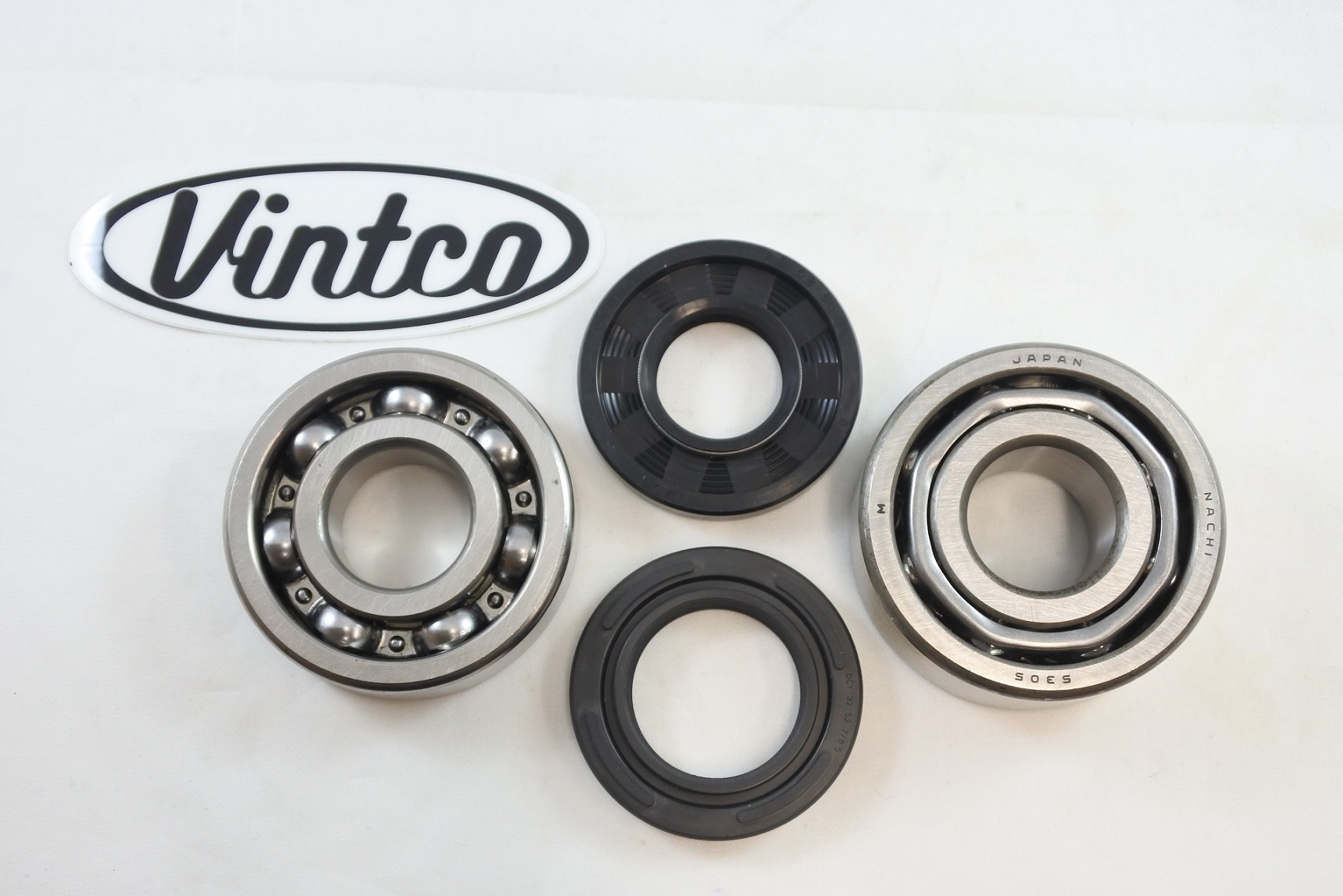 MAIN BEARING AND SEAL KIT 75-76 MAICO 250 400 440 VINTCO KMB027 thumbnail 2