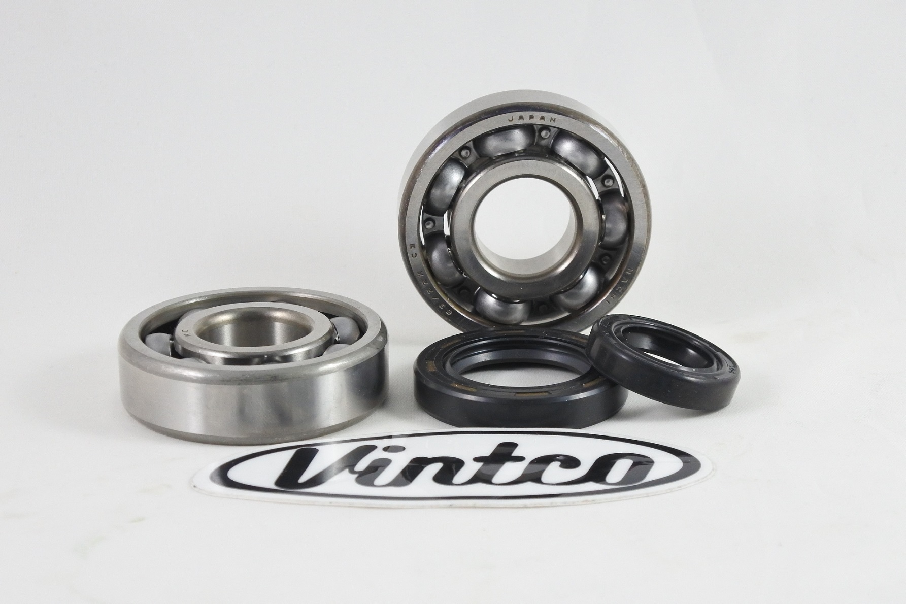 MAIN BEARING AND SEAL KIT 86-07 HONDA CR 125 VINTCO KMB030 image 1