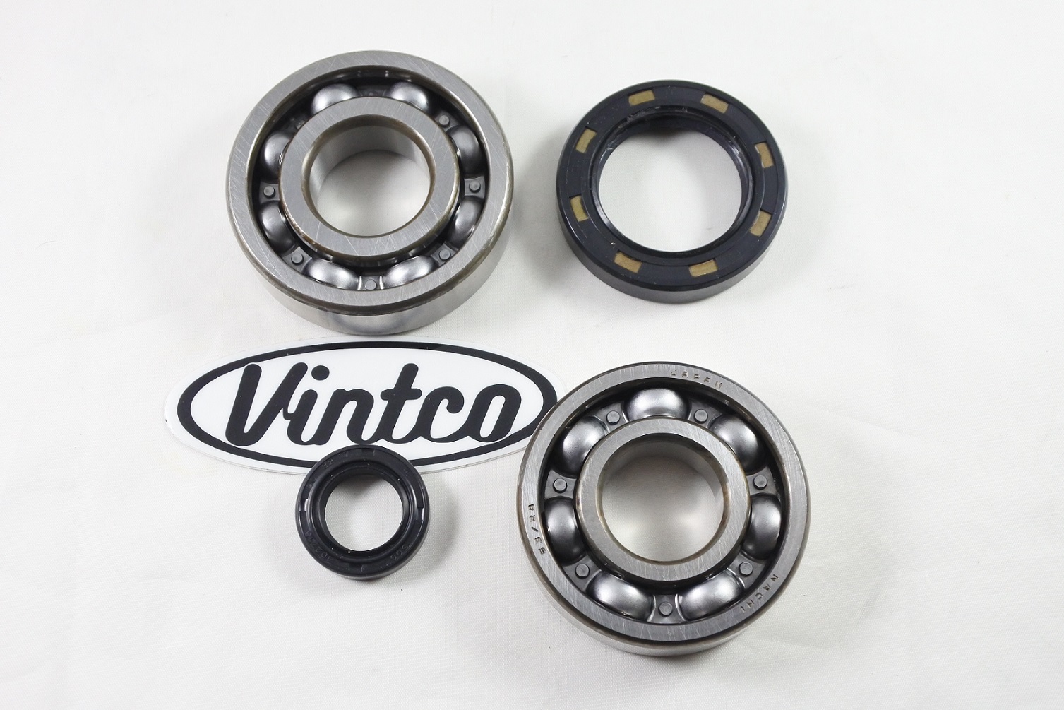 MAIN BEARING AND SEAL KIT 84-01 HONDA CR 250 500 VINTCO KMB034 thumbnail 2
