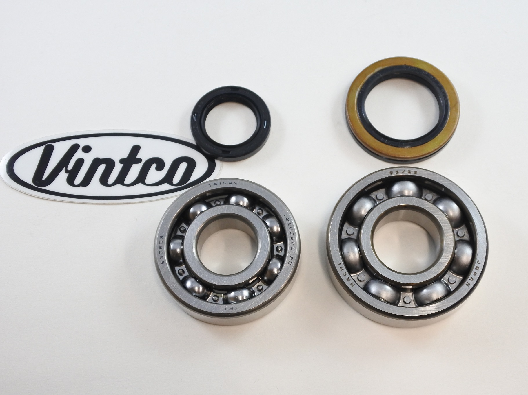 MAIN BEARING AND SEAL KIT 89-94 SUZUKI RMX 250 VINTCO KMB044 thumbnail 4