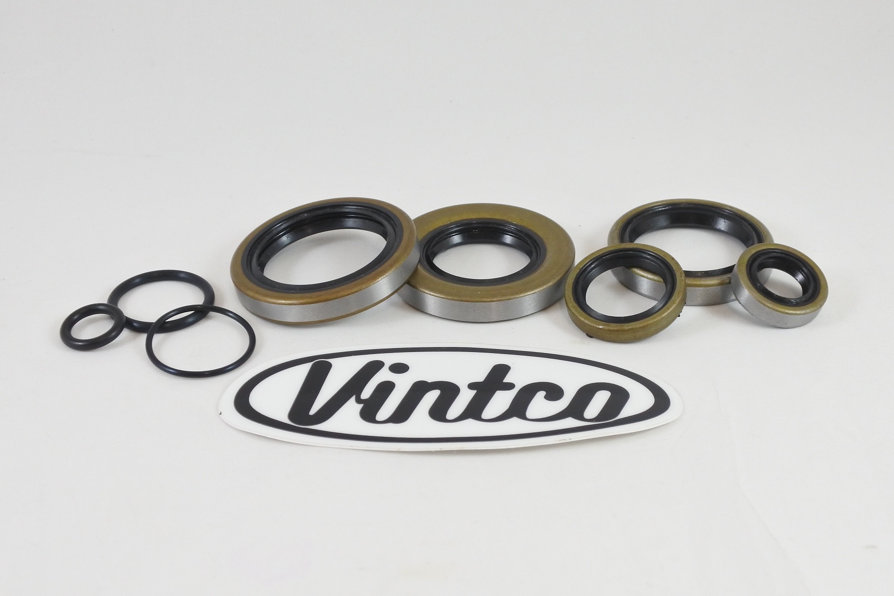 OIL SEAL KIT 74-76 KAWASAKI KX 250 VINTCO KOS015 image 1