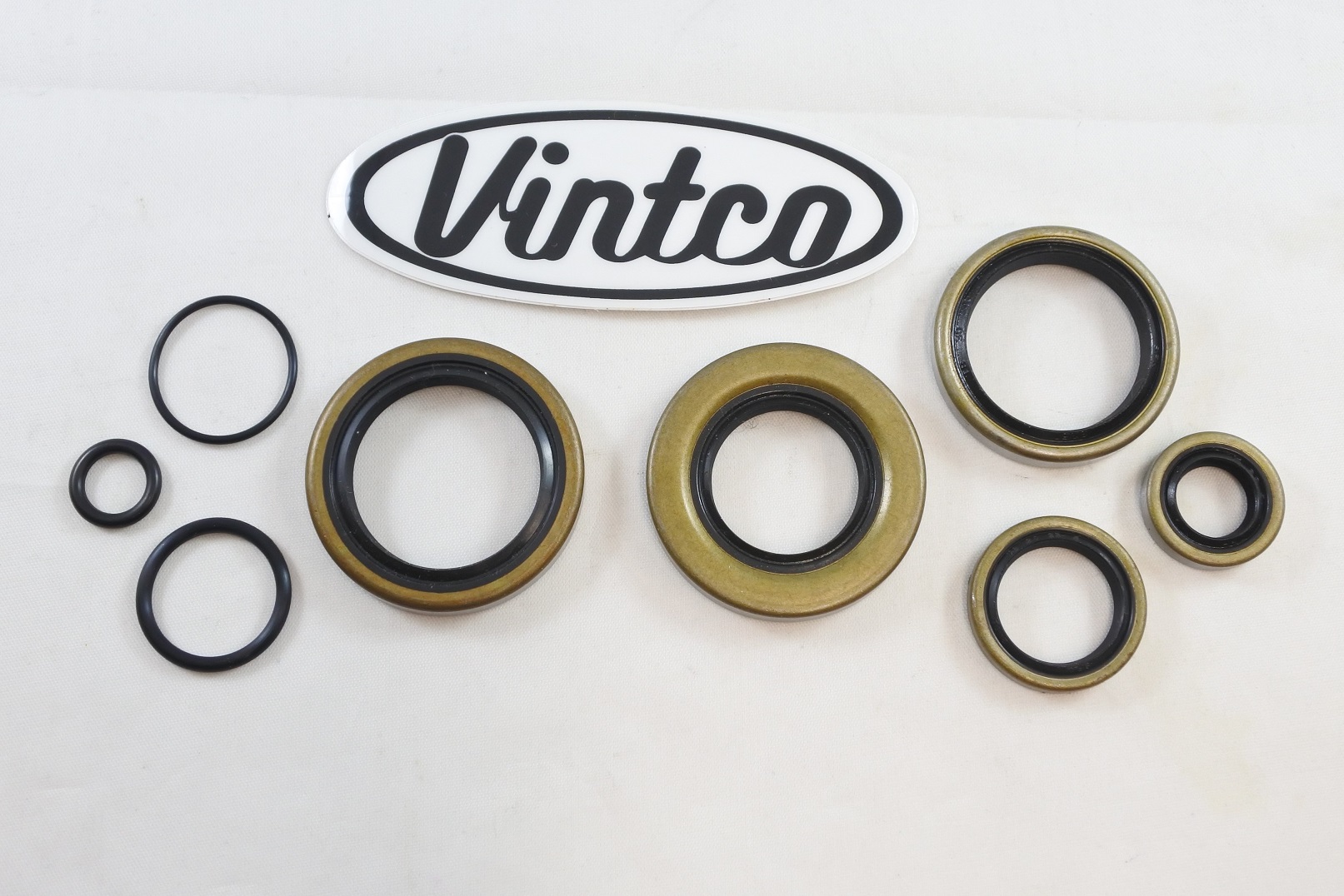 OIL SEAL KIT 74-76 KAWASAKI KX 250 VINTCO KOS015 thumbnail 2