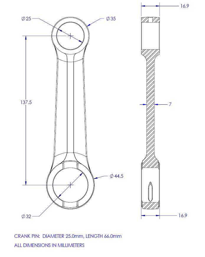 CONNECTING ROD KIT 80-81 KTM 420 495 VINTCO KR2029 thumbnail 4