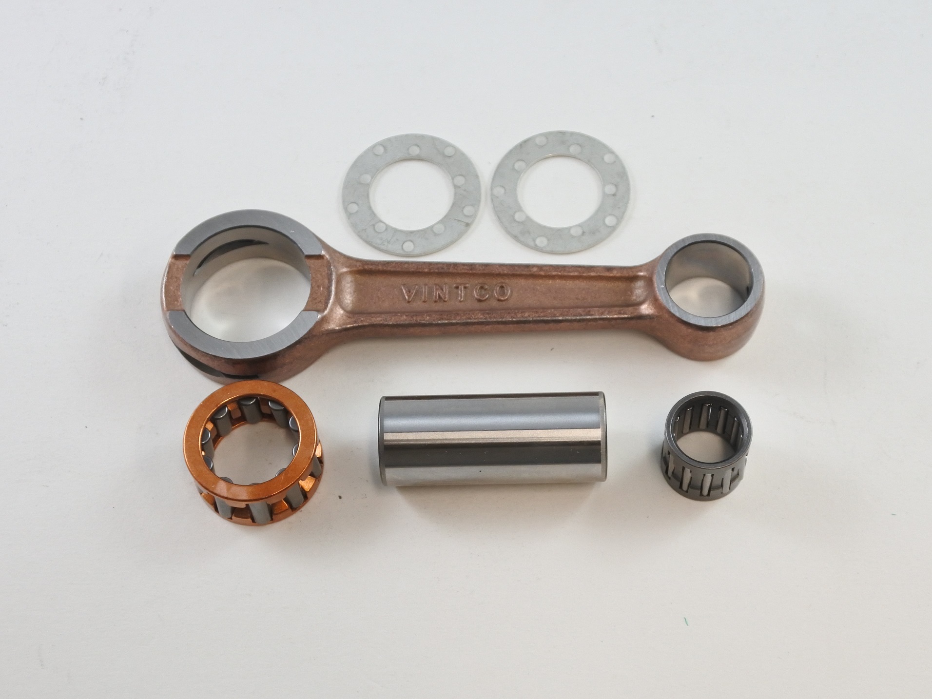 CONNECTING ROD KIT 73-01 KAWASAKI G 3SS 4TR 5 KD KE KH KM KV MC 1 M 80 90 100 VINTCO KR2068 thumbnail 2