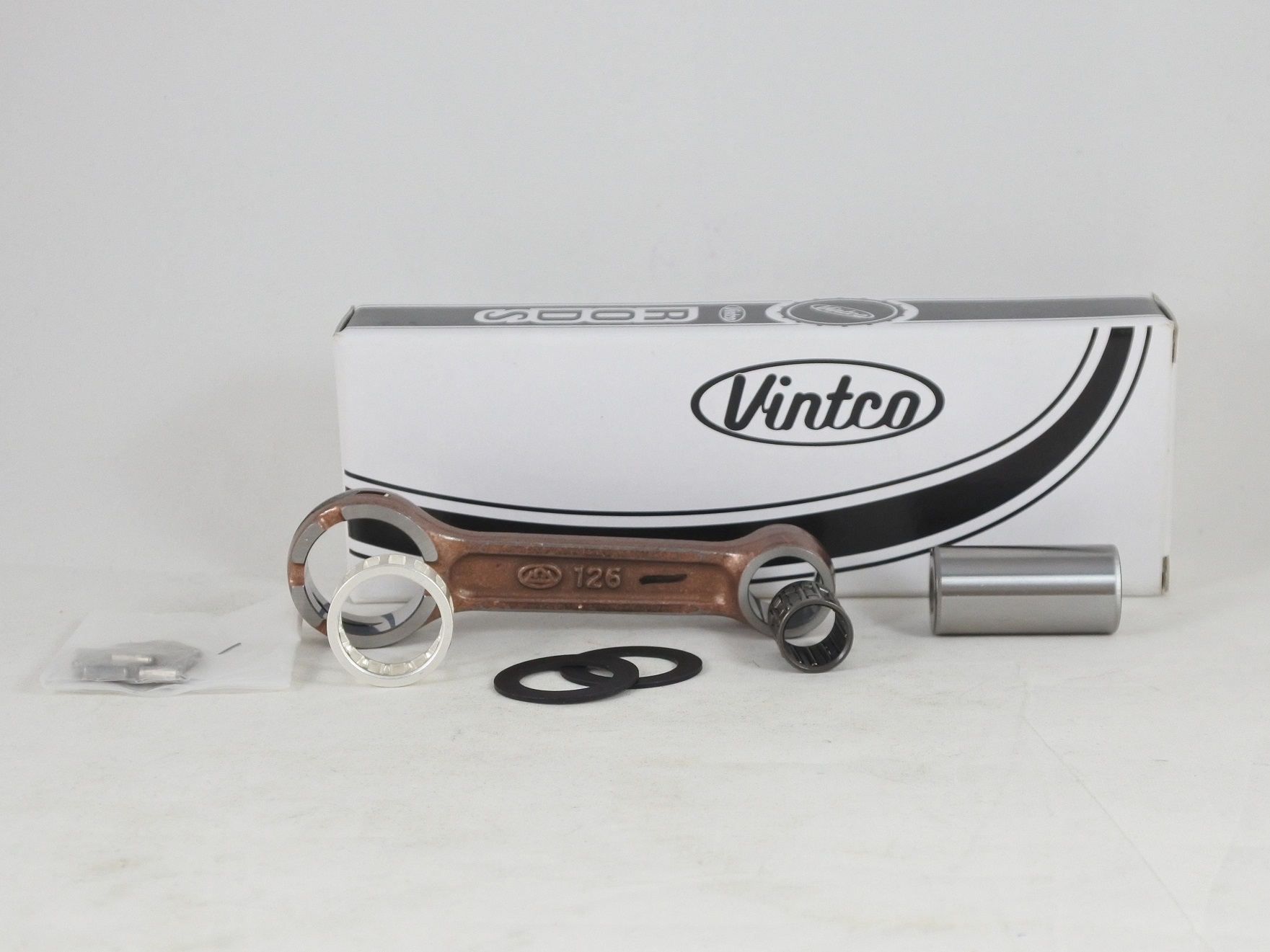 CONNECTING ROD KIT 71-92 YAMAHA RX DT MX YZ LB U7E GTMX GT RD TY JT1 YSR 50 60 70 80 VINTCO KR2069 image 1