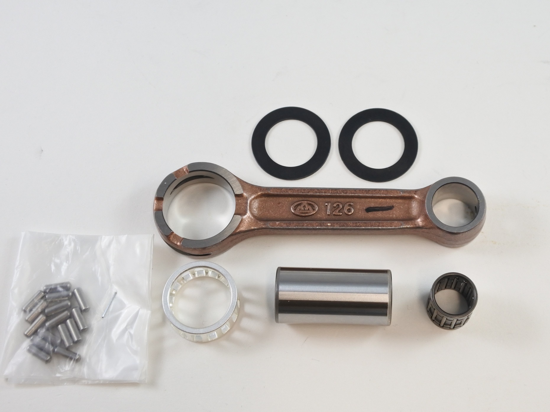 CONNECTING ROD KIT 71-92 YAMAHA RX DT MX YZ LB U7E GTMX GT RD TY JT1 YSR 50 60 70 80 VINTCO KR2069 thumbnail 2