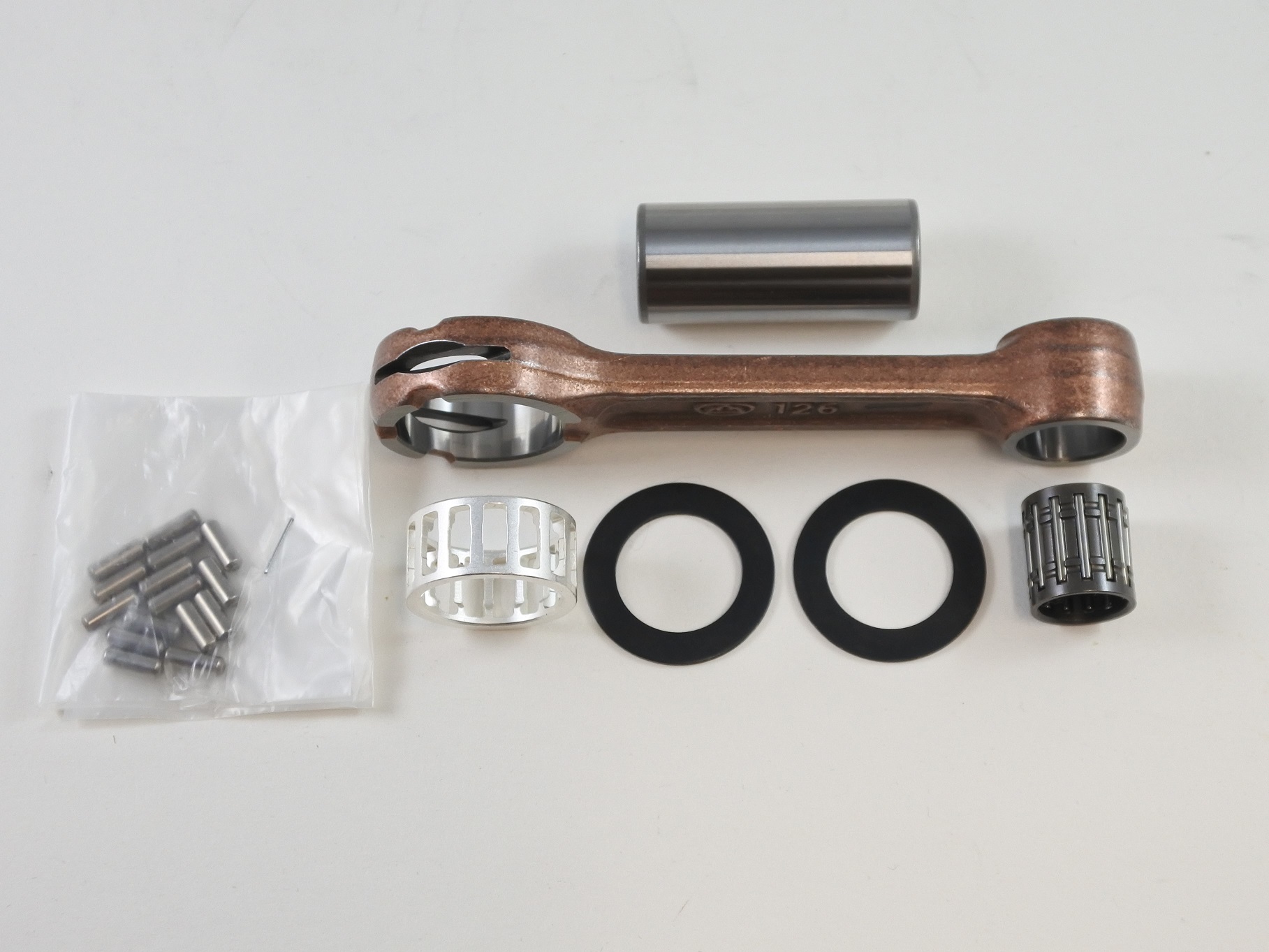 CONNECTING ROD KIT 63-80 YAMAHA MG1T U5 YG1T YL1 YZ 50 80 VINTCO KR2070 thumbnail 3