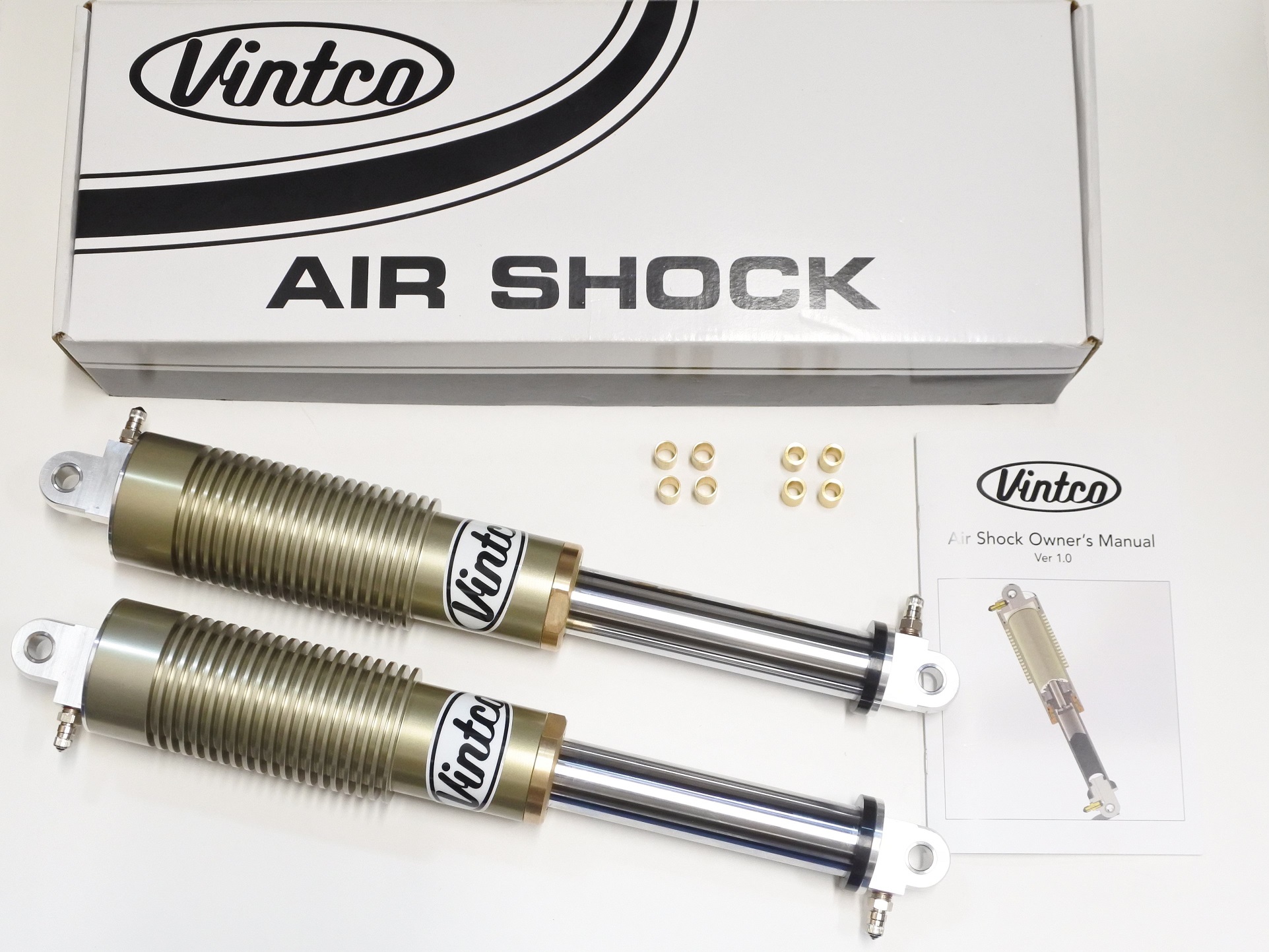 AIR SHOCK PAIR 76-80 BULTACO HONDA PURSANG CR 125 250 370 17.5 VINTCO KSHOCK17.5 image 1