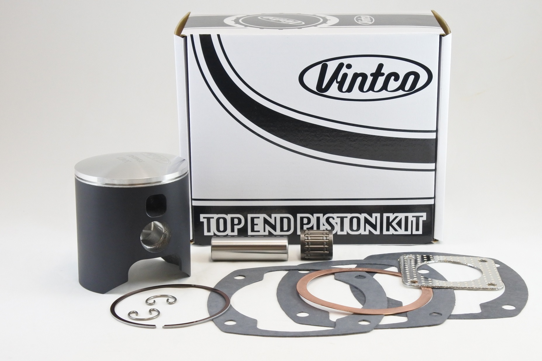 TOP END PISTON KIT 74-80 MAICO 400 77.5mm 0.5mm OVER VINTCO KTA03-0.5 image 1