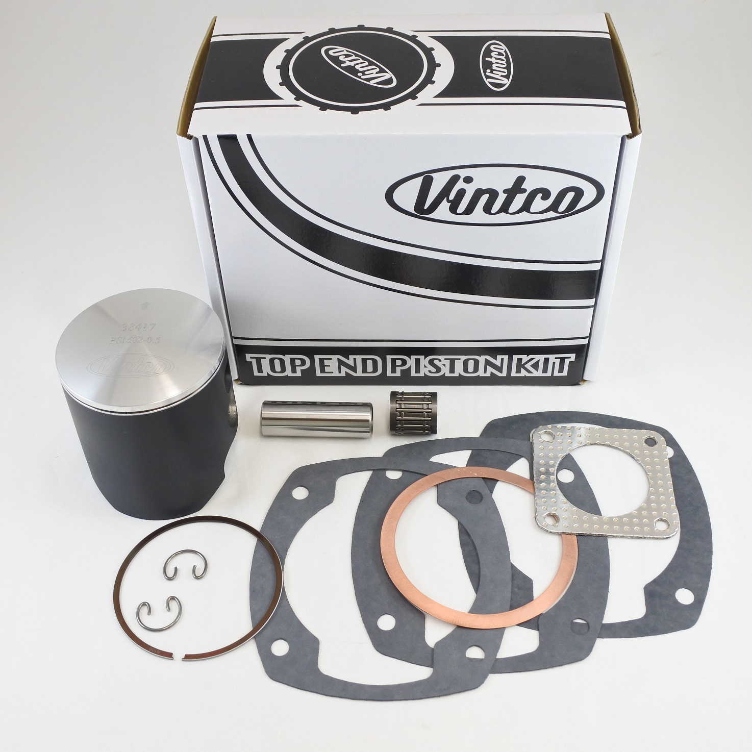 TOP END PISTON KIT 74-80 MAICO 400 77.5mm 0.5mm OVER VINTCO KTA03-0.5 thumbnail 2
