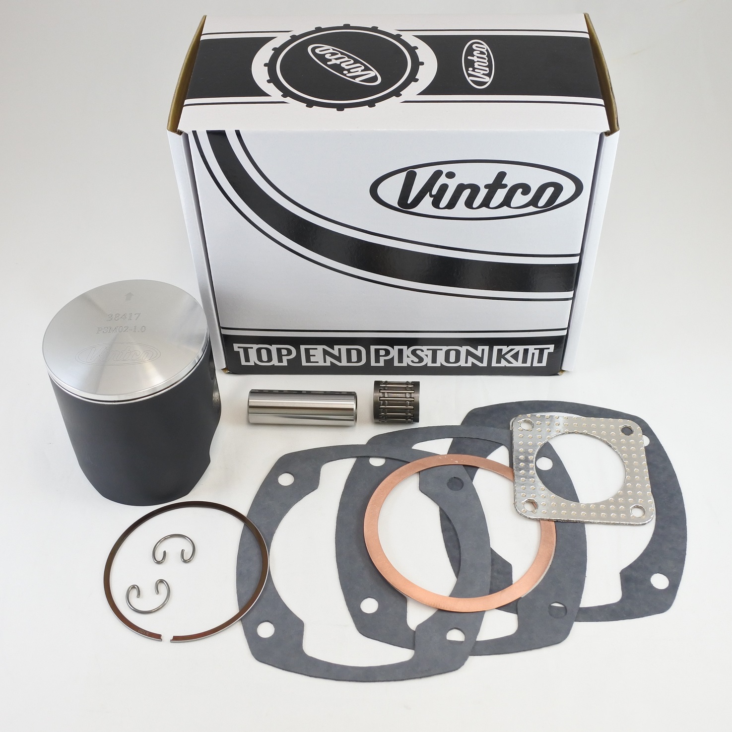 TOP END PISTON KIT 74-80 MAICO 400 78.0mm 1.0mm OVER VINTCO KTA03-1.0 thumbnail 2