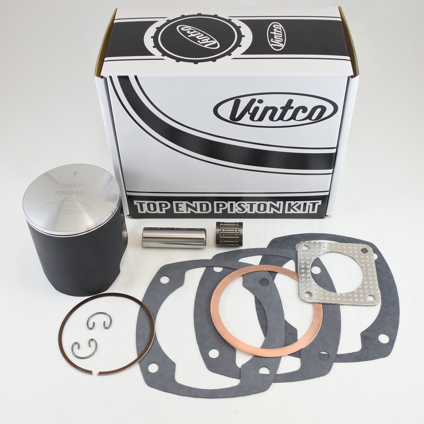 TOP END PISTON KIT 74-80 MAICO 400 78.5mm +1.5mm OVER VINTCO KTA03-1.5 thumbnail 2
