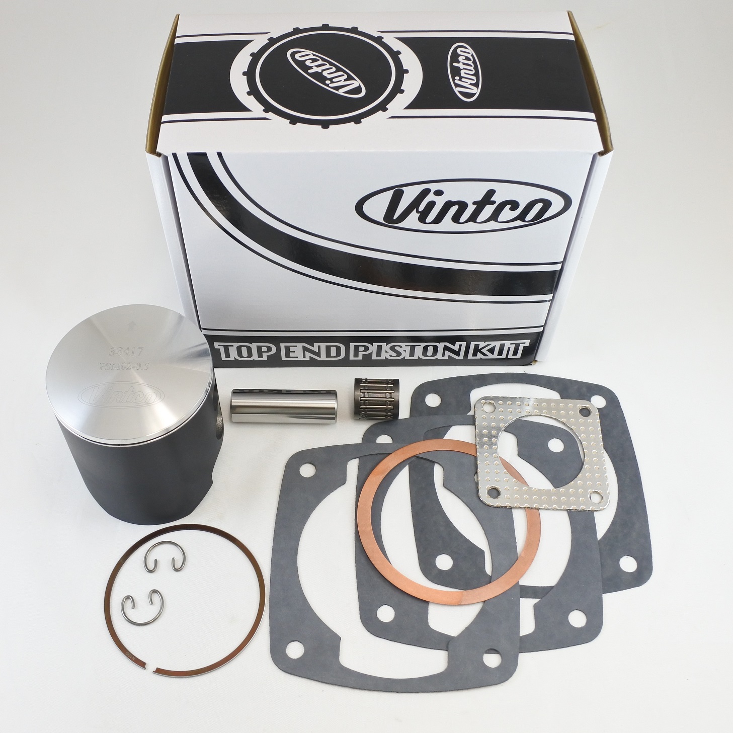 TOP END PISTON KIT 81-81 MAICO 400 77.5mm 0.5mm OVER VINTCO KTA04-0.5 thumbnail 2